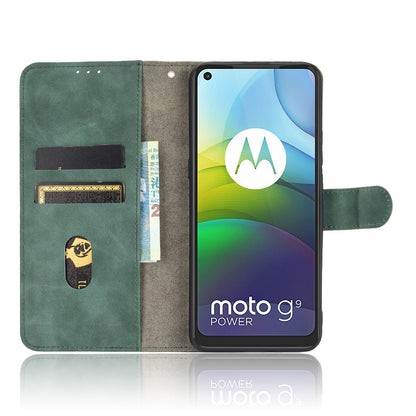 Delicate PU Leather Wallet Cell Phone Case for Motorola Moto G9 Power