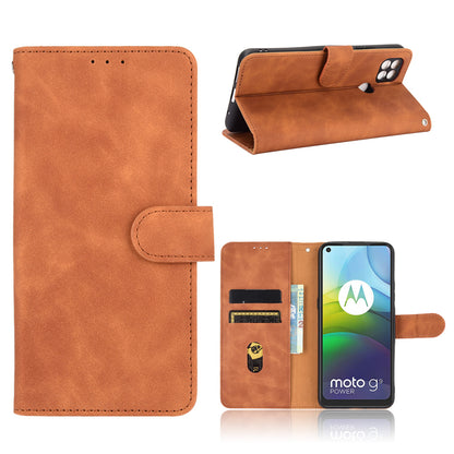 Delicate PU Leather Wallet Cell Phone Case for Motorola Moto G9 Power