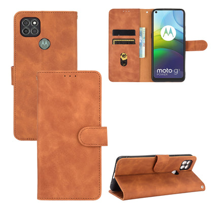 Delicate PU Leather Wallet Cell Phone Case for Motorola Moto G9 Power