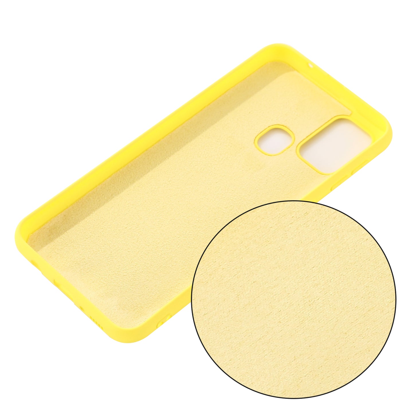 Liquid Silicone Phone Protective Case with Strap for Motorola Moto G9 Power