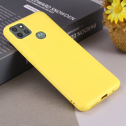 Liquid Silicone Phone Protective Case with Strap for Motorola Moto G9 Power