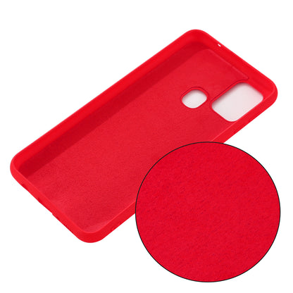 Liquid Silicone Phone Protective Case with Strap for Motorola Moto G9 Power