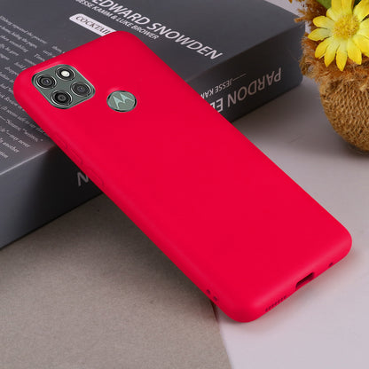 Liquid Silicone Phone Protective Case with Strap for Motorola Moto G9 Power