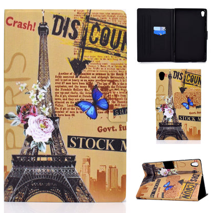 Pattern Printing Leather Stand Protector for Lenovo Tab M10 HD Gen 2 X306X Tablet Shell