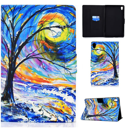 Pattern Printing Leather Stand Protector for Lenovo Tab M10 HD Gen 2 X306X Tablet Shell