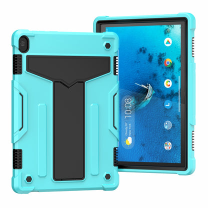 Shock Absorption Silicone + PC Tablet Hybrid Case with Folding Kickstand for Lenovo Tab M10 TB-X605F/X505