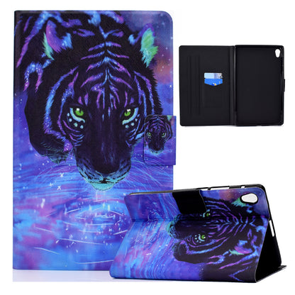 TPU + PU Leather Pattern Printing Card Holder Tablet Case for Lenovo Tab M10 HD Gen 2 X306X