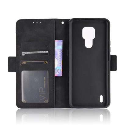 For Motorola Moto E7 Multiple Card Slots Protective Cover Stand Leather Case