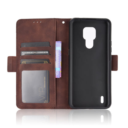 For Motorola Moto E7 Multiple Card Slots Protective Cover Stand Leather Case