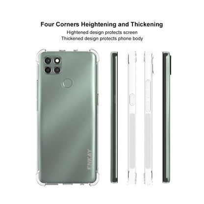 ENKAY Clear TPU Protector for Motorola Moto G9 Power Antislip 4 Corners Thickened Shockproof Case