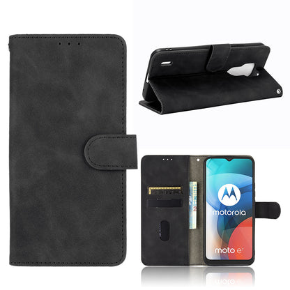 Delicate PU Leather Wallet Cell Phone Case for Motorola Moto E7