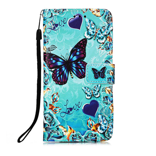 Pattern Printing Leather Wallet Stand Case for Motorola Moto E7