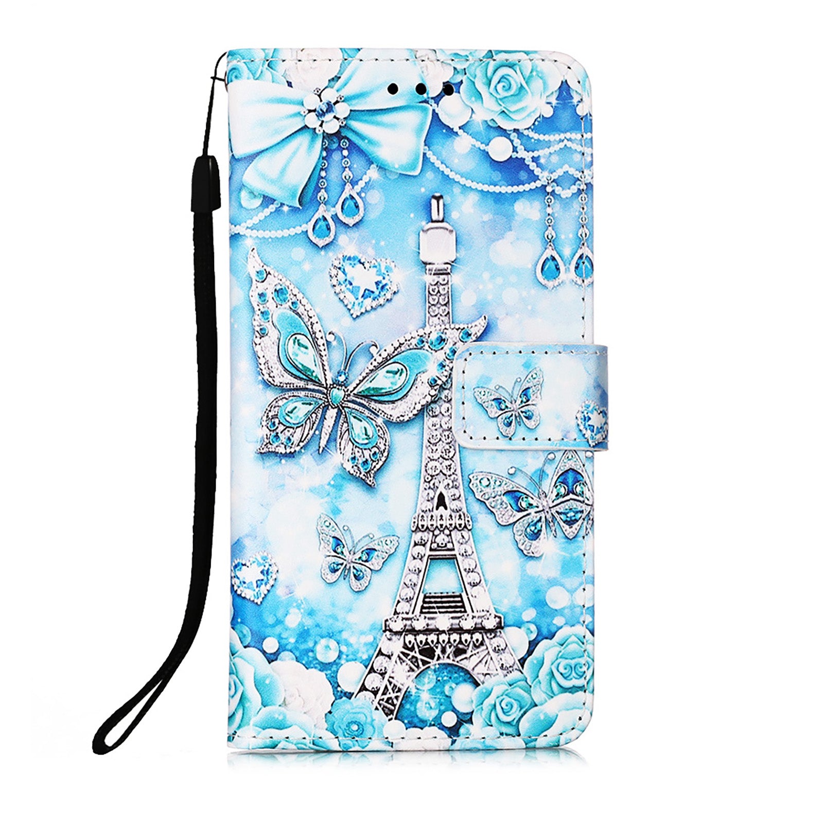 Pattern Printing Leather Wallet Stand Case for Motorola Moto E7