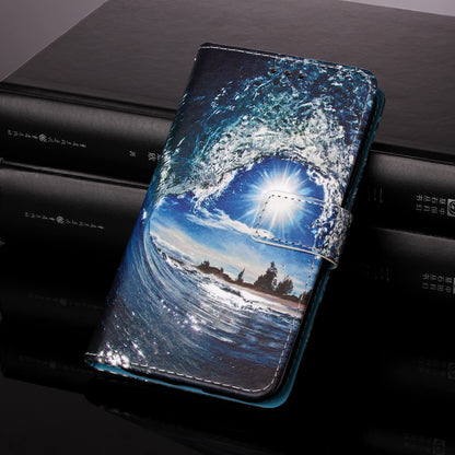 Pattern Printing Leather Wallet Stand Case for Motorola Moto E7