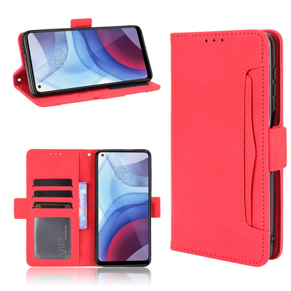 Multiple Card Slots Design Leather Wallet Phone Stand Protective Cover Case for Motorola Moto G Power (2021)