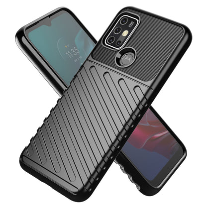 Thunder Series Twill Texture Thickened TPU Protective Cover Case for Motorola Moto G30/G20 / Moto G10