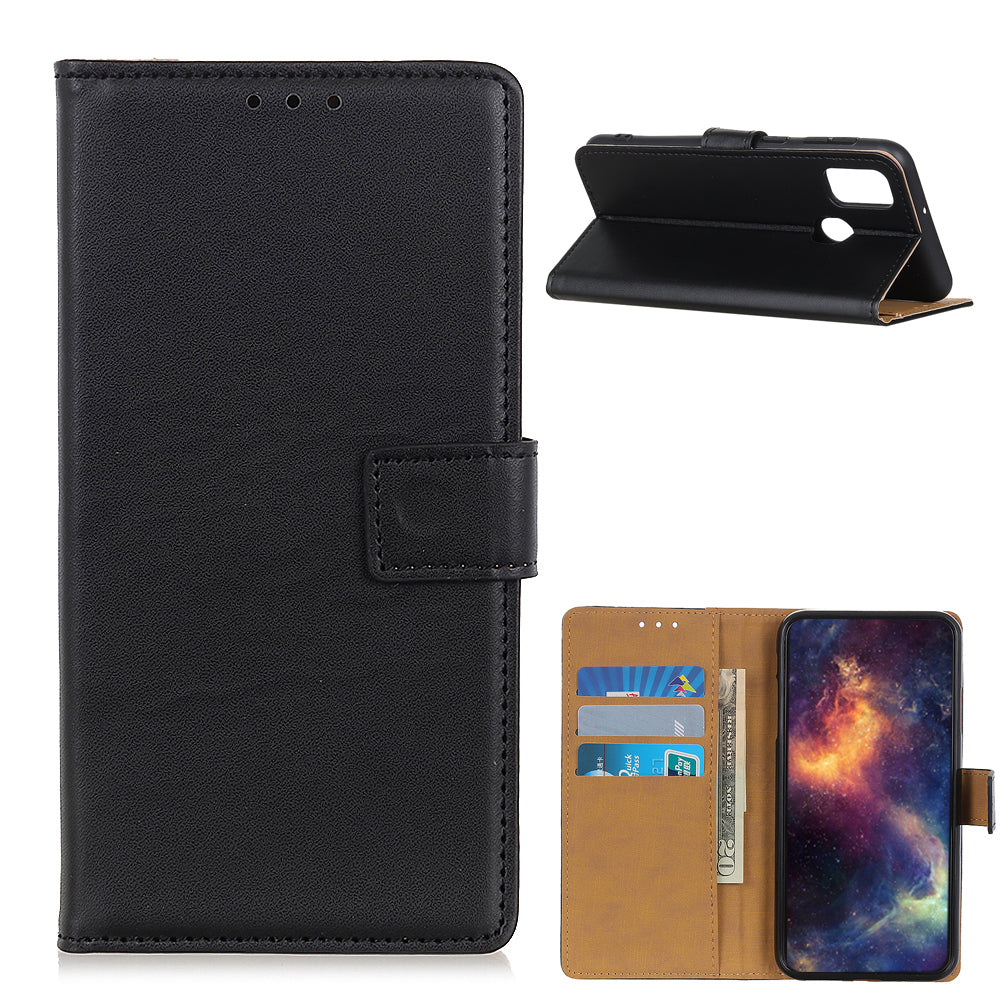 Magnetic Clasp Wallet Design Leather Shell Case with Stand for Motorola Moto G30