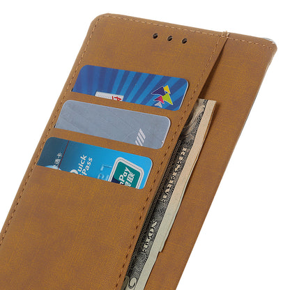 Magnetic Clasp Wallet Design Leather Shell Case with Stand for Motorola Moto G30