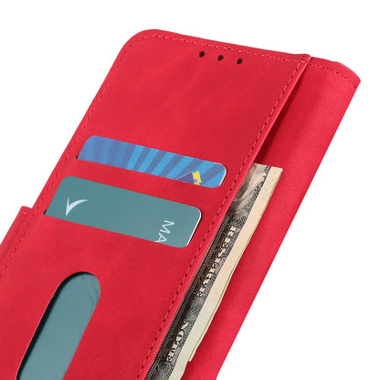 KHAZNEH Wallet Design Retro Style Folio Flip PU Leather Case for Motorola Moto G30