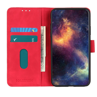 KHAZNEH Wallet Design Retro Style Folio Flip PU Leather Case for Motorola Moto G30