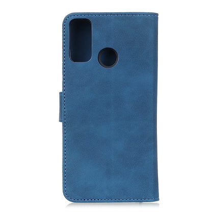 KHAZNEH Wallet Design Retro Style Folio Flip PU Leather Case for Motorola Moto G30