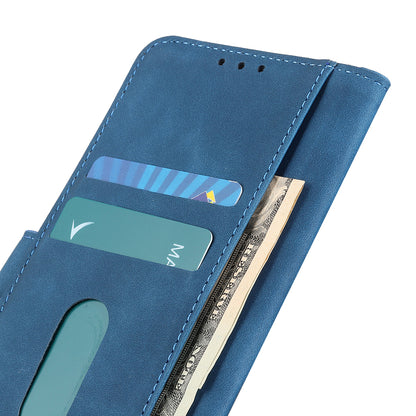 KHAZNEH Wallet Design Retro Style Folio Flip PU Leather Case for Motorola Moto G30