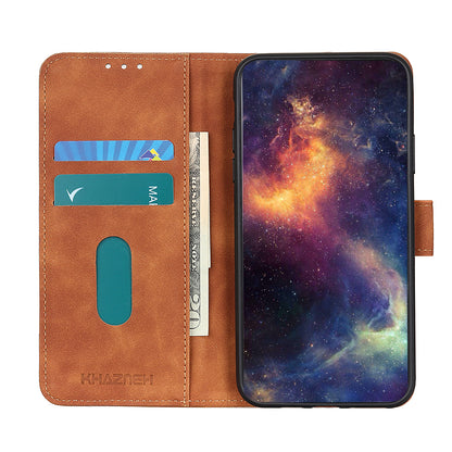 KHAZNEH Wallet Design Retro Style Folio Flip PU Leather Case for Motorola Moto G30