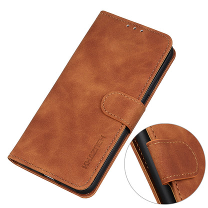 KHAZNEH Wallet Design Retro Style Folio Flip PU Leather Case for Motorola Moto G30