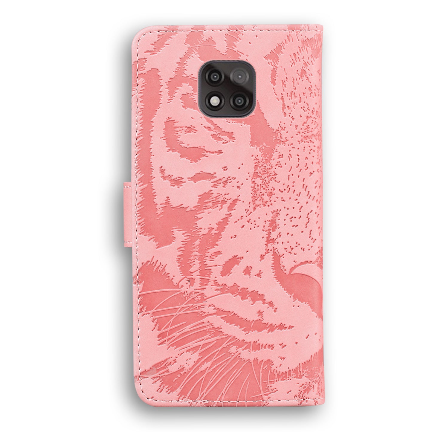 Imprinted Tiger Pattern Stand Wallet Case Leather Cover for Motorola Moto G Power (2021)