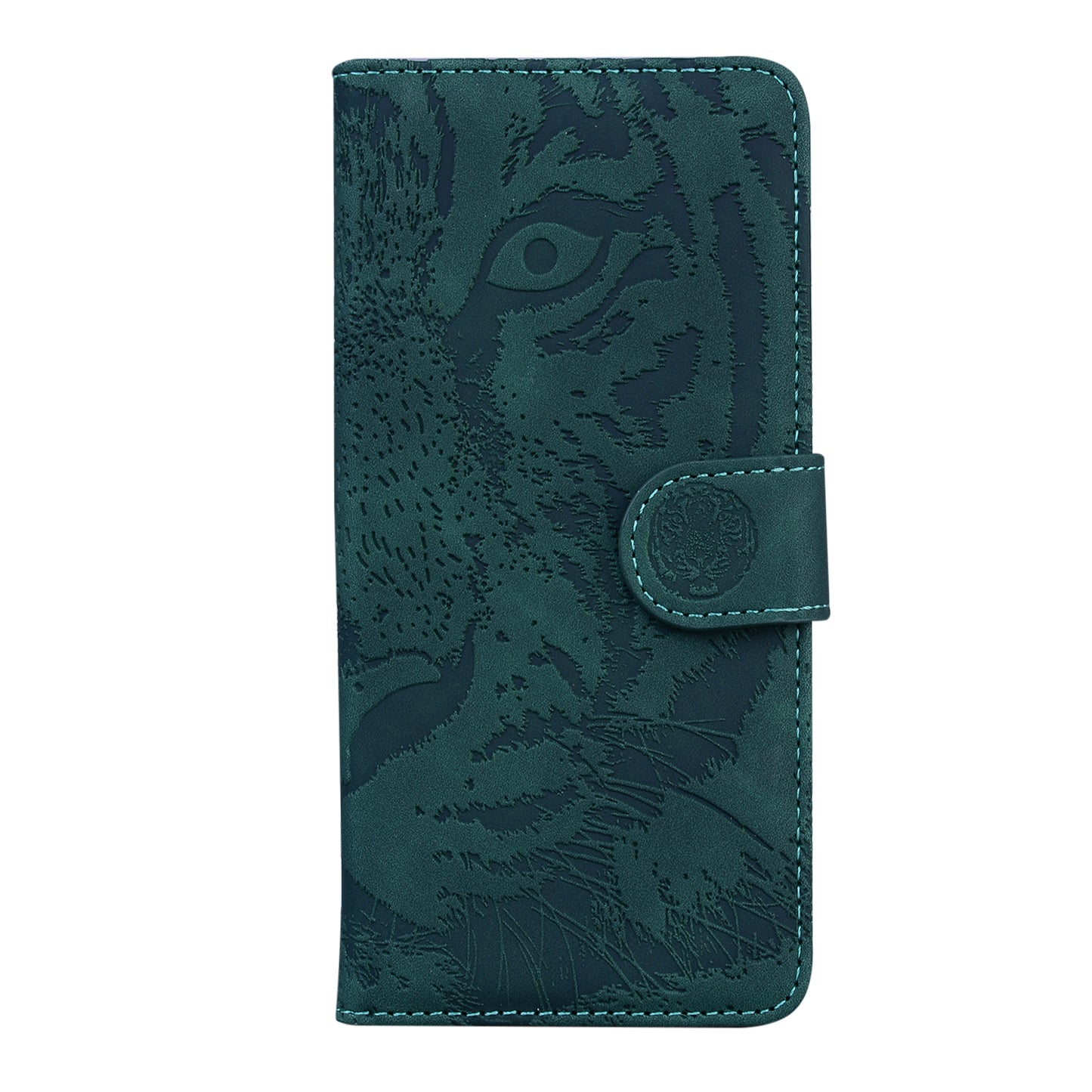 Imprinted Tiger Pattern Stand Wallet Case Leather Cover for Motorola Moto G Power (2021)