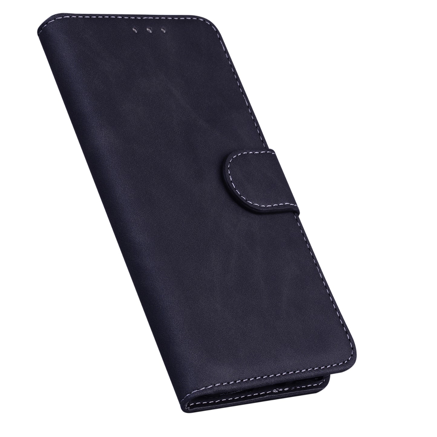 Wallet Design Plain Leather Stand Case for Motorola Moto G Power (2021)