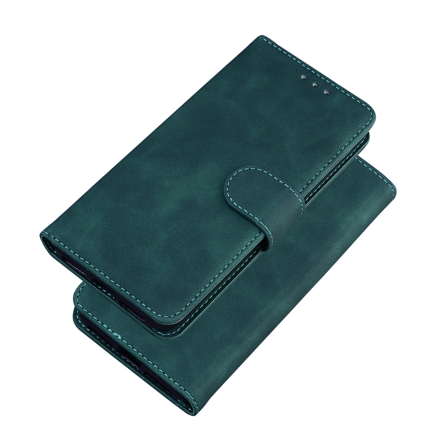 Wallet Design Plain Leather Stand Case for Motorola Moto G Power (2021)