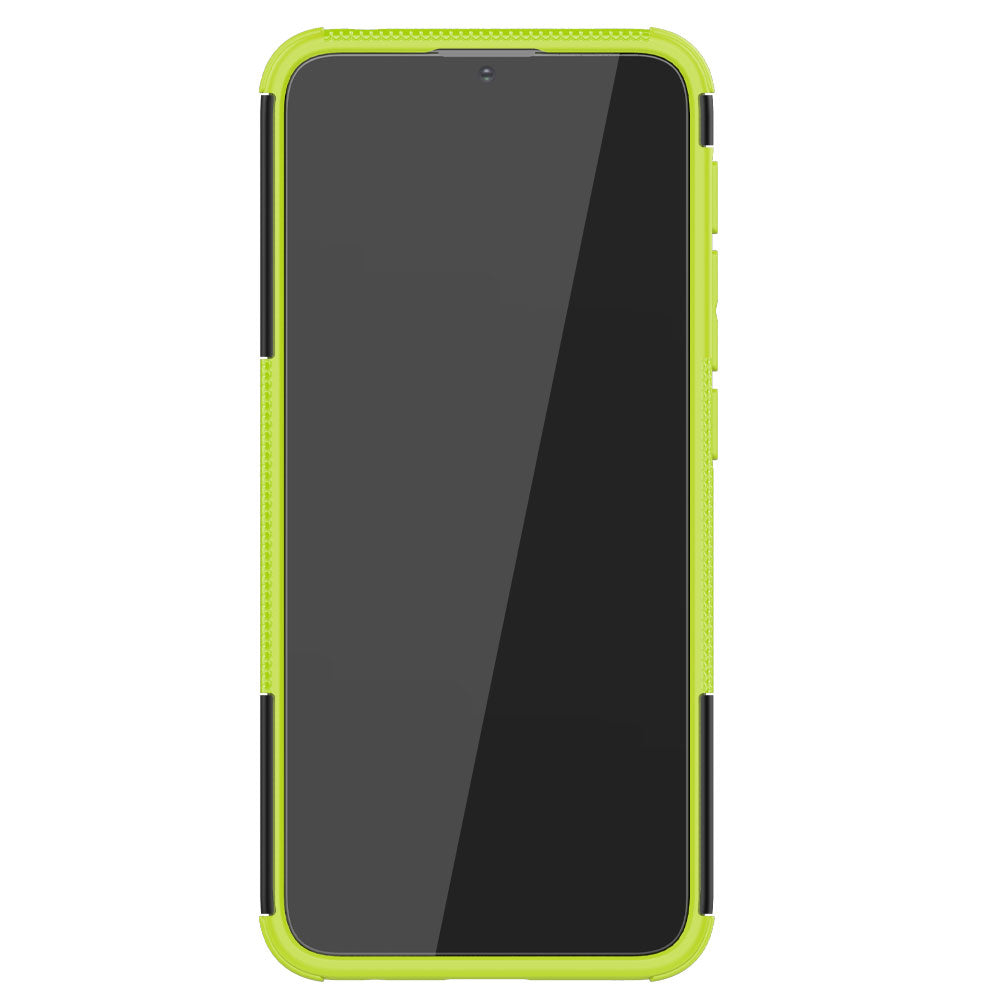 Foldable Kickstand for Motorola Moto E7 Power/Moto E7i Power Cool Tyre PC + TPU Hybrid Shell Case