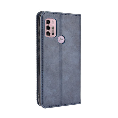 Magnetic Vintage Style Wallet Stand Phone Case Cover for Motorola Moto G30/G20/G10