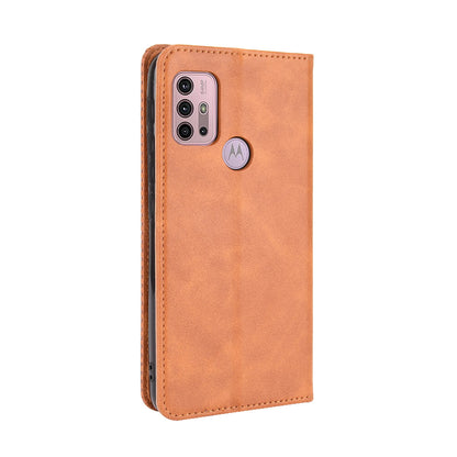 Magnetic Vintage Style Wallet Stand Phone Case Cover for Motorola Moto G30/G20/G10