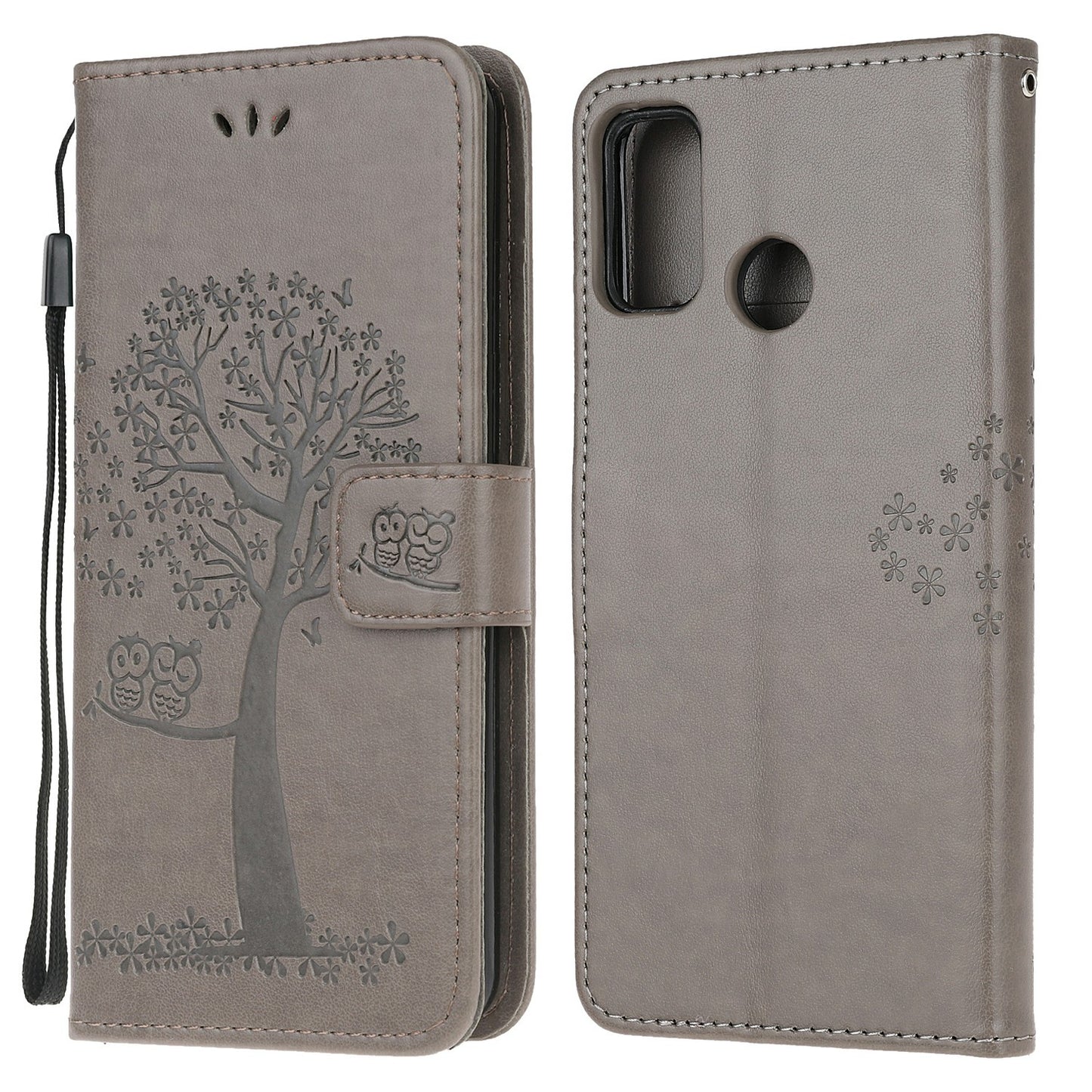 Owl Pattern Printing Design Leather Wallet Phone Cover for Motorola Moto G30/G20 / G10