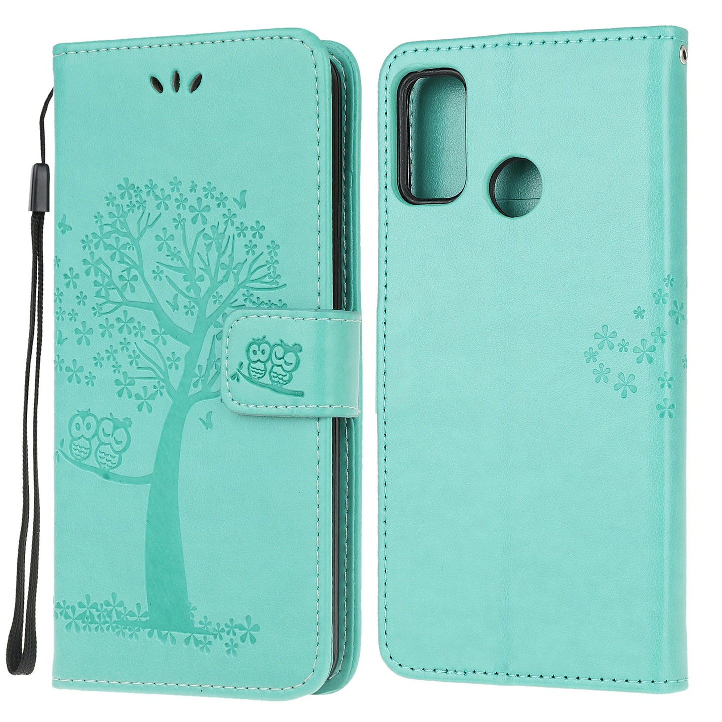 Owl Pattern Printing Design Leather Wallet Phone Cover for Motorola Moto G30/G20 / G10