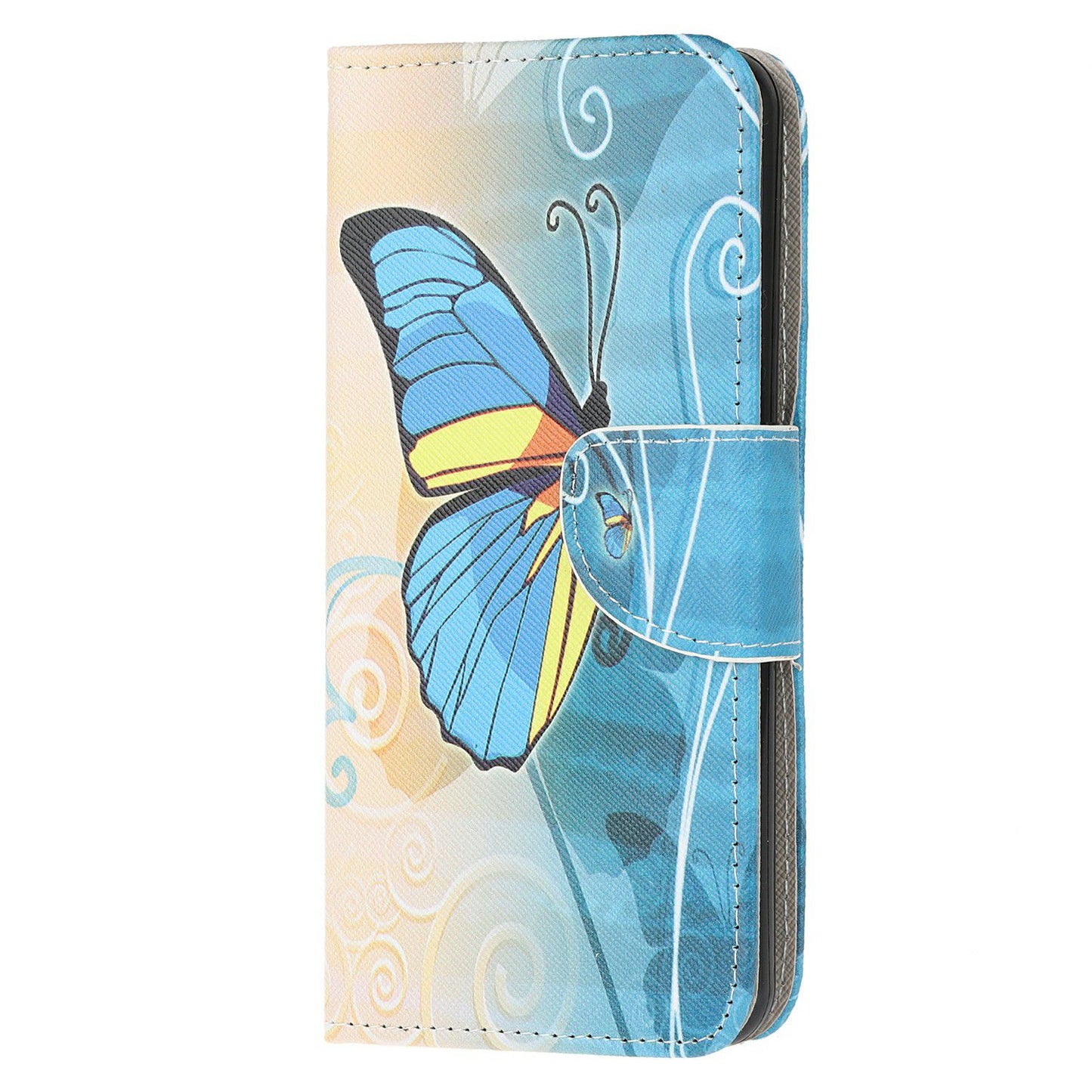 Pattern Printing Cross Texture Leather Wallet Stand Case Shell for Motorola Moto G30/G20/ G10