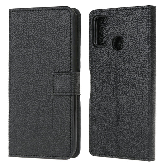 Litchi Skin Wallet Leather Shell for Motorola Moto G10 / G30/G20 Protector Flip Cover