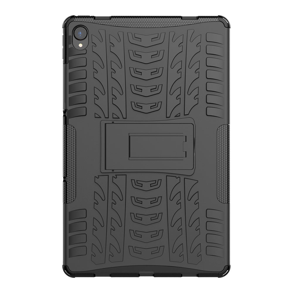 Cool Tyre Surface Design PC + TPU Hybrid Phone Cover Shell with Kickstand for Lenovo Tab P11 / Tab P11 5G