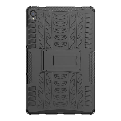 Cool Tyre Surface Design PC + TPU Hybrid Phone Cover Shell with Kickstand for Lenovo Tab P11 / Tab P11 5G