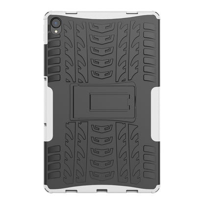 Cool Tyre Surface Design PC + TPU Hybrid Phone Cover Shell with Kickstand for Lenovo Tab P11 / Tab P11 5G