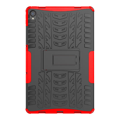 Cool Tyre Surface Design PC + TPU Hybrid Phone Cover Shell with Kickstand for Lenovo Tab P11 / Tab P11 5G