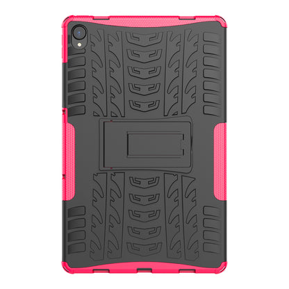 Cool Tyre Surface Design PC + TPU Hybrid Phone Cover Shell with Kickstand for Lenovo Tab P11 / Tab P11 5G