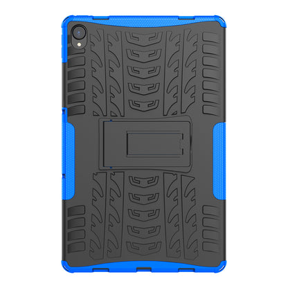 Cool Tyre Surface Design PC + TPU Hybrid Phone Cover Shell with Kickstand for Lenovo Tab P11 / Tab P11 5G