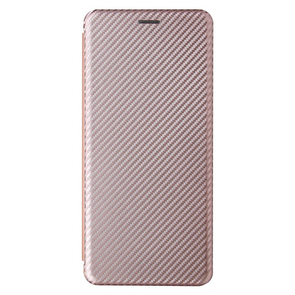 Auto-absorbed Stand Carbon Fiber Texture Leather Shell Cover for Motorola Edge S / Moto G100