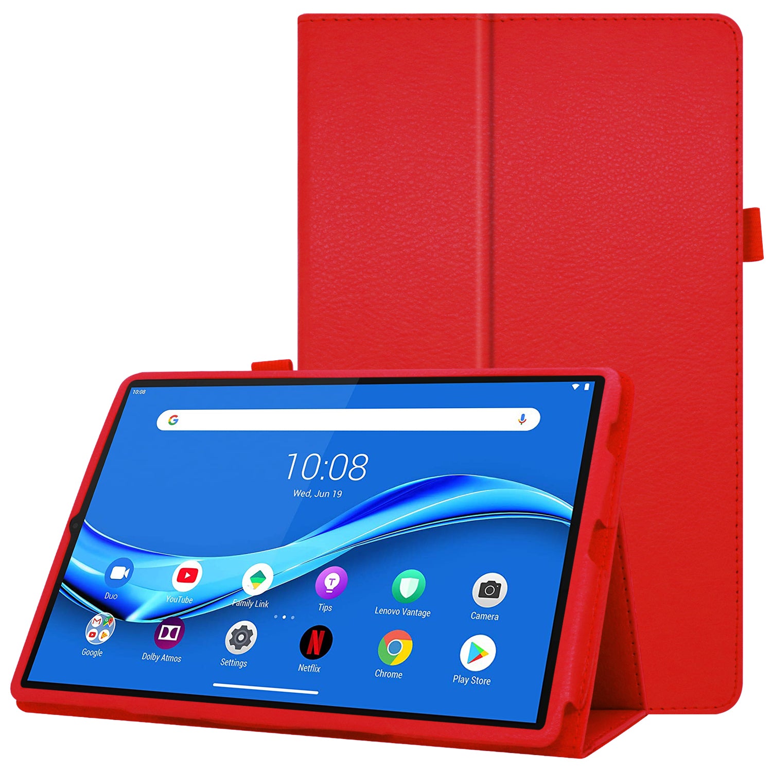 Litchi Texture PU Leather Tablet Case Cover with Stand for Lenovo Tab M10 HD Gen 2