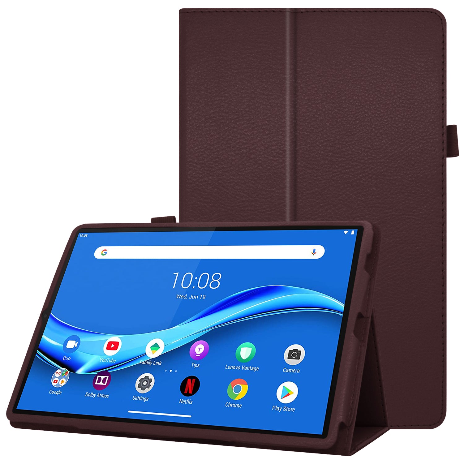 Litchi Texture PU Leather Tablet Case Cover with Stand for Lenovo Tab M10 HD Gen 2