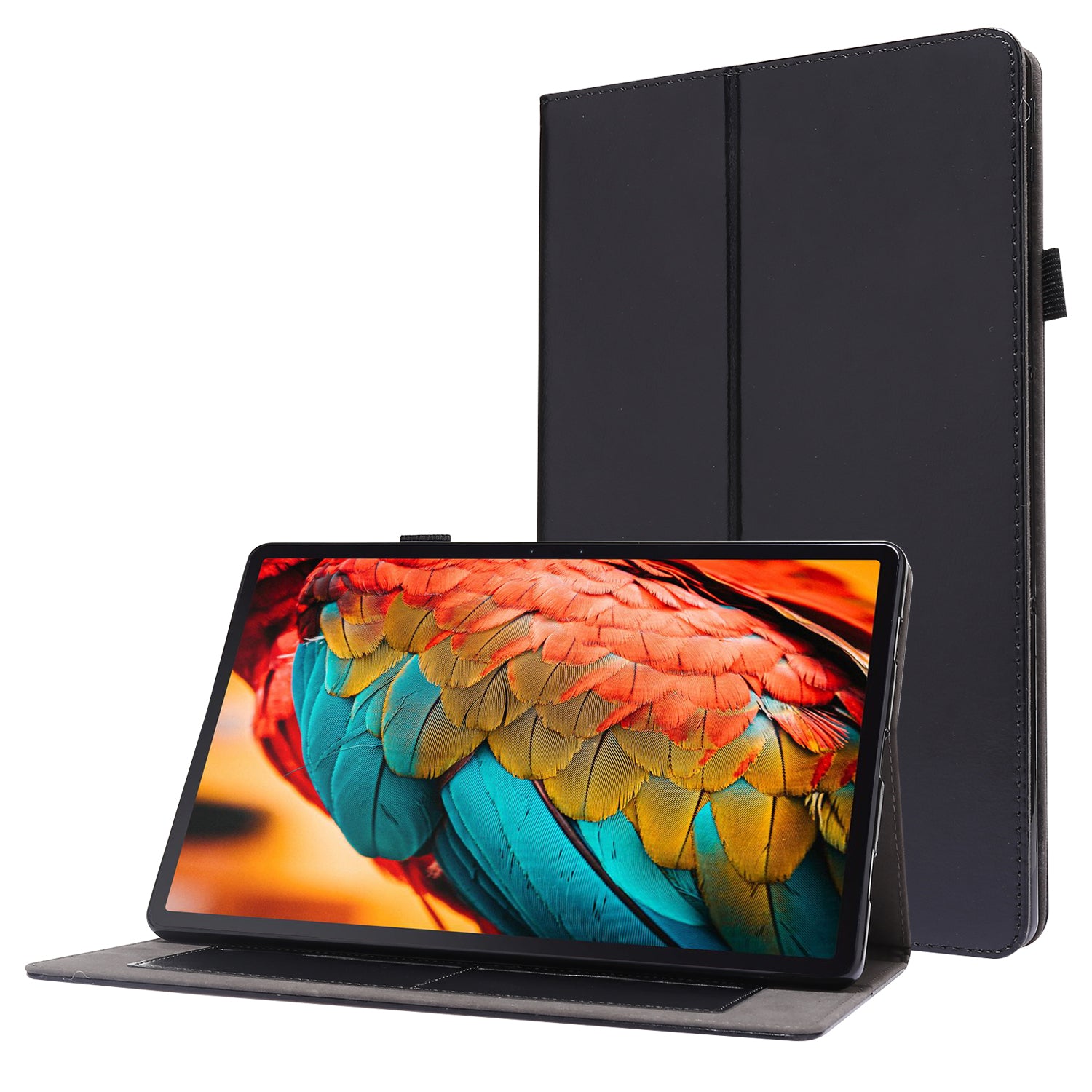 Crazy Horse Texture Two-Fold Design Leather Case for Lenovo Tab P11 / P11 5G 11-inch TB-J606F / J606X