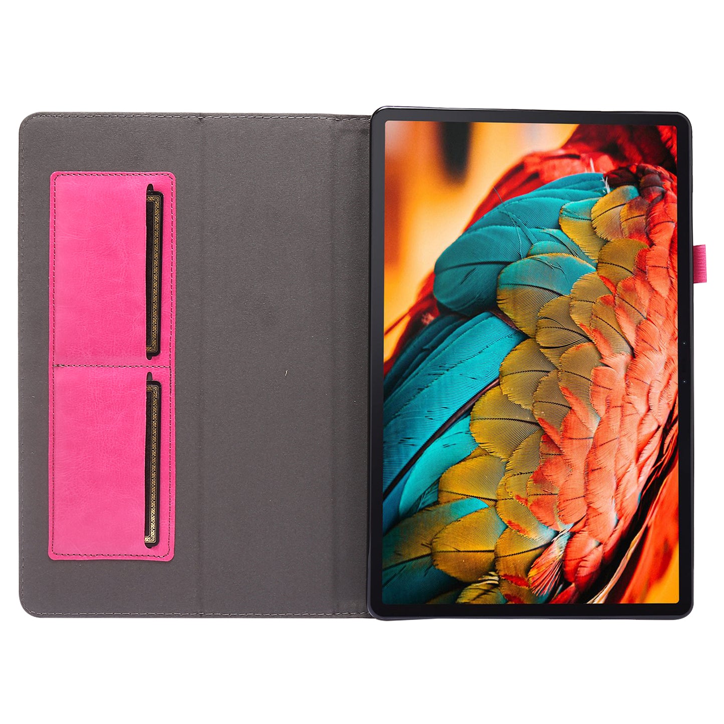 Crazy Horse Texture Two-Fold Design Leather Case for Lenovo Tab P11 / P11 5G 11-inch TB-J606F / J606X